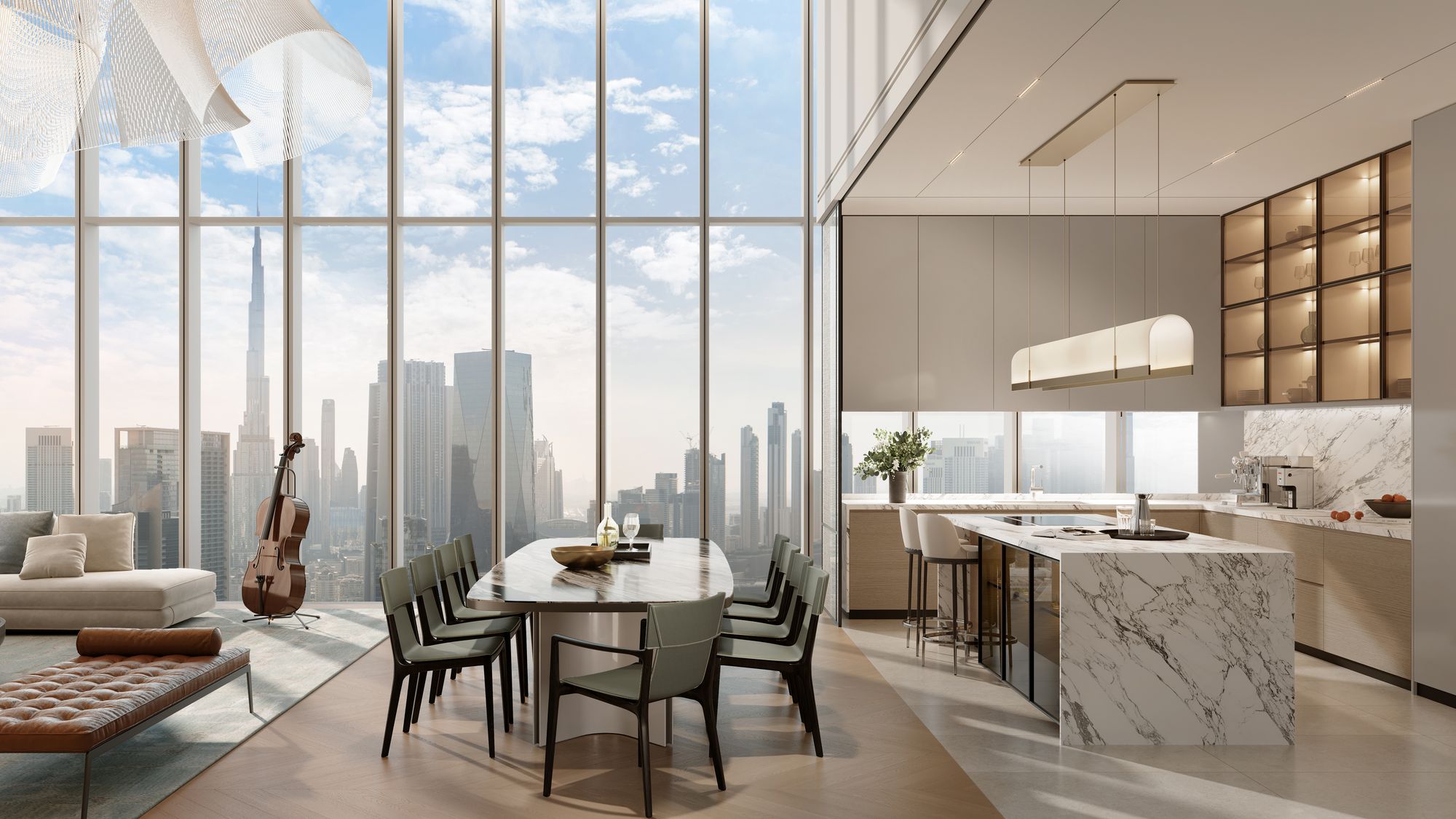 Master Bedroom Suite in Jumeirah Residences Emirates Towers