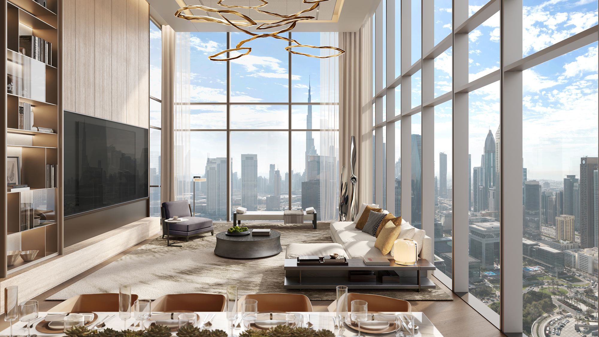 Designer Kitchen in an Apartment at Jumeirah Residences Emirates Towers