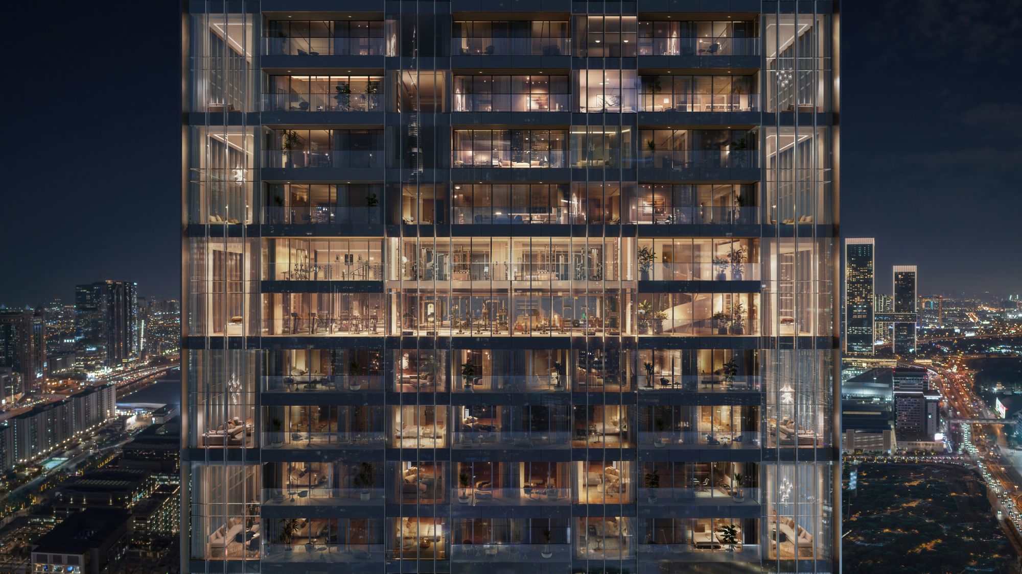 Map showing Jumeirah Residences Emirates Towers location in Dubai